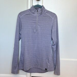 REI Co-op Midweight Base Layer Half-Zip Top in Lilac Size Medium